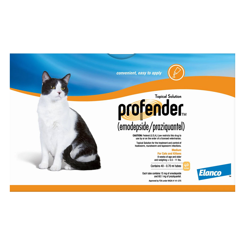 Profender Medium Cats 0.70 Ml 5.5-11 Lbs 6 + 2 Doses Free