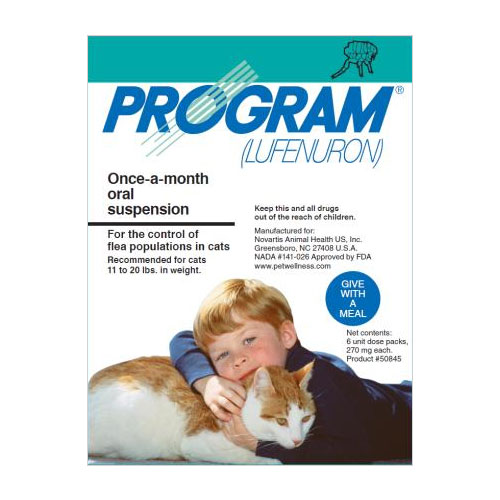 Program Oral Suspension Large Cat 11-20 Lbs Teal 12 Ampules
