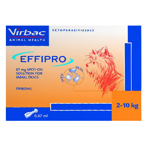 Effipro Spot-On Solution For Small Dogs Up To 22 Lbs. 12 Pack