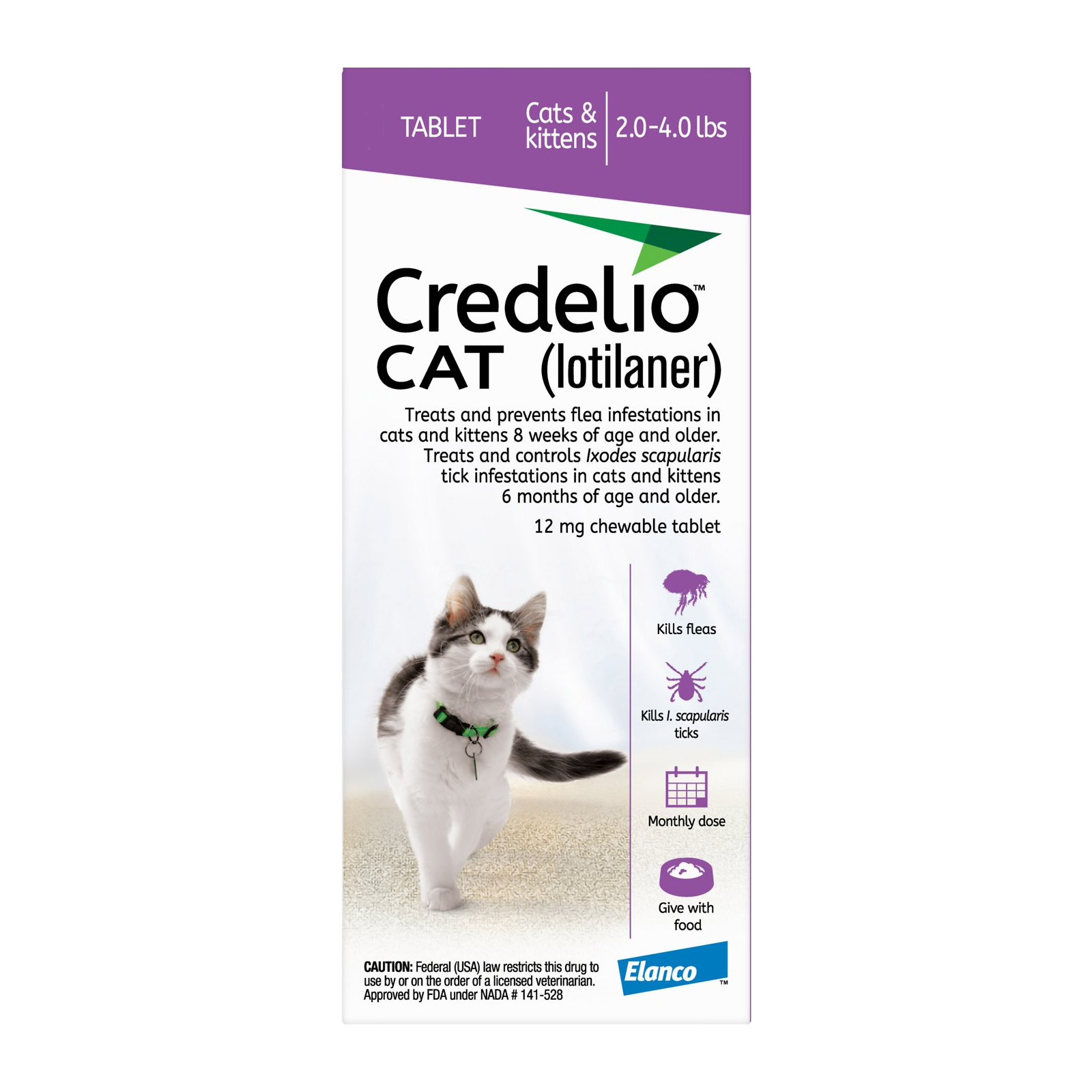 Credelio For Cats 12mg 12 Doses
