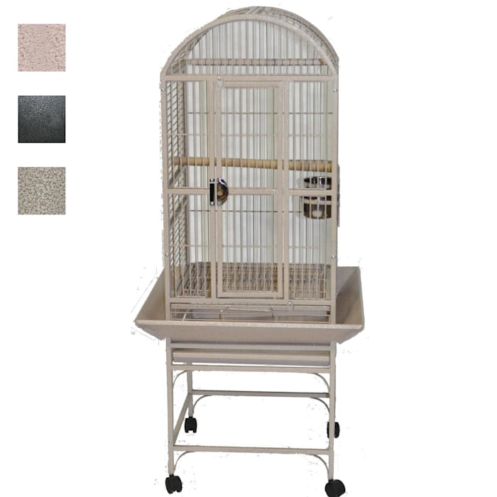 A&E Cage Company Platinum Classico Dometop Small Bird Cage, 18" L X 18" W X 51" H, Gray