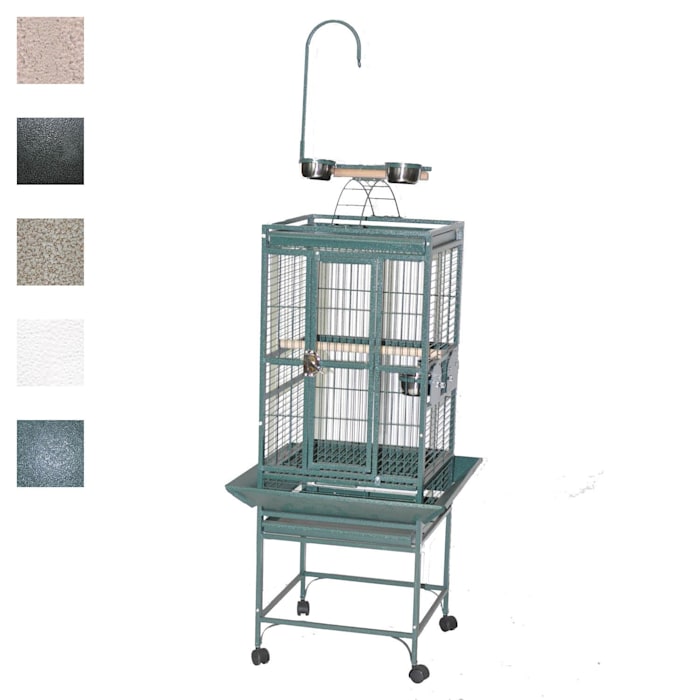 A&E Cage Company 18" X 18" Play Top Bird Cage in Black