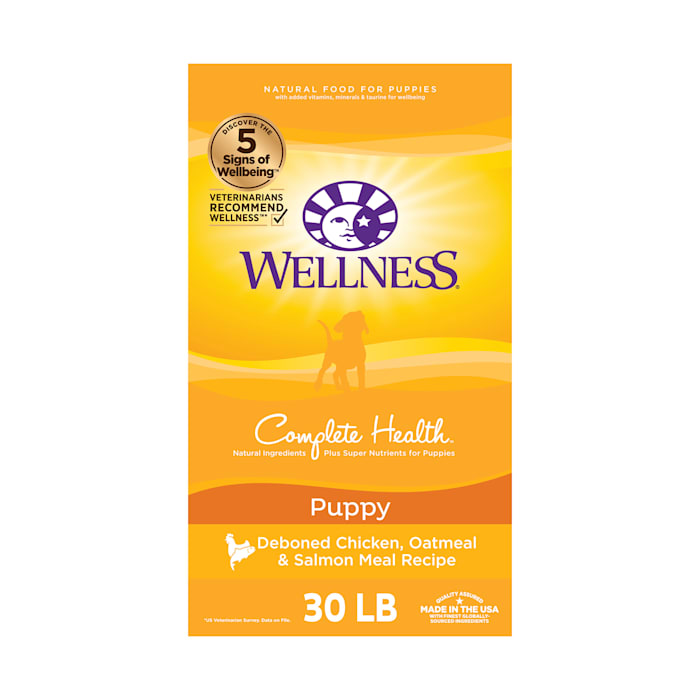 Wellness Complete Health Natural Puppy Health Recipe Dry Dog Food, 30 lbs.