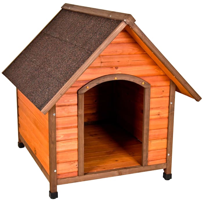 WARE Premium Plus A-Frame Dog House, Medium, Brown