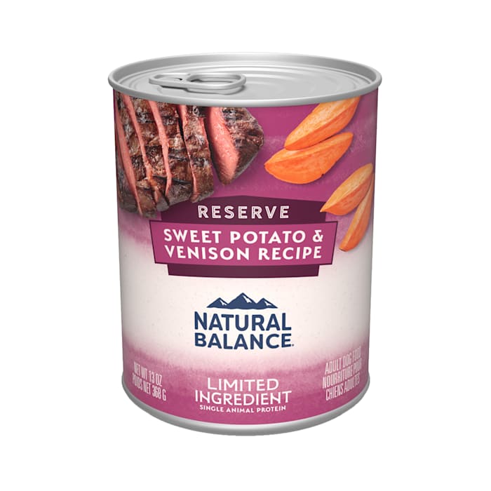 Natural Balance L.I.D. Limited Ingredient Diets Sweet Potato & Venison Formula Wet Dog Food, 13 oz., Case of 12, 12 X 13 OZ