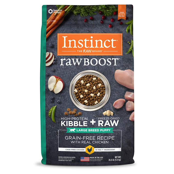 Instinct Raw Boost Large Breed Puppy Grain Free Recipe with Real Chicken Natural Dry Dog Food, 20 lbs.