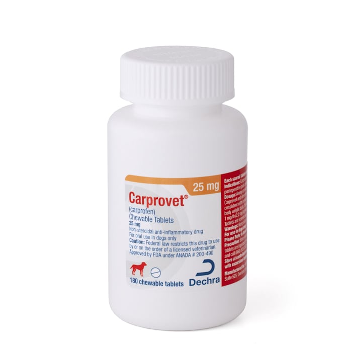 Carprovet (Carprofen) Chewable Tablets 25 mg, 180 Count