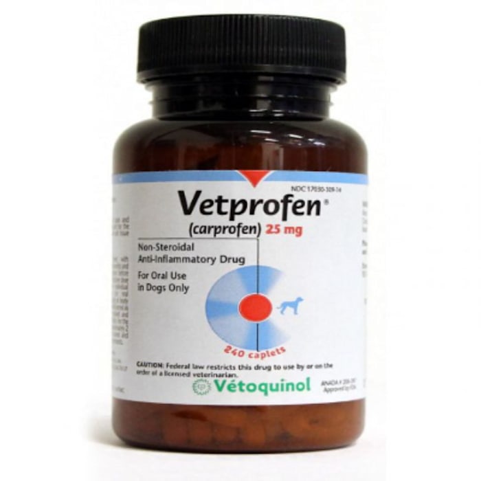 Vetprofen (Carprofen) 25 mg Caplets, 240 Count