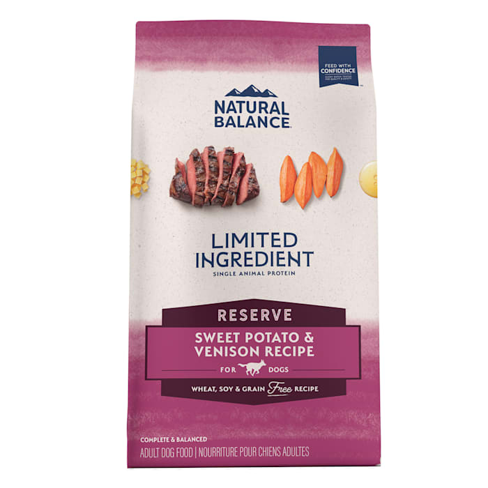 Natural Balance L.I.D. Limited Ingredient Diets Sweet Potato & Venison Formula Dry Dog Food, 4 lbs.