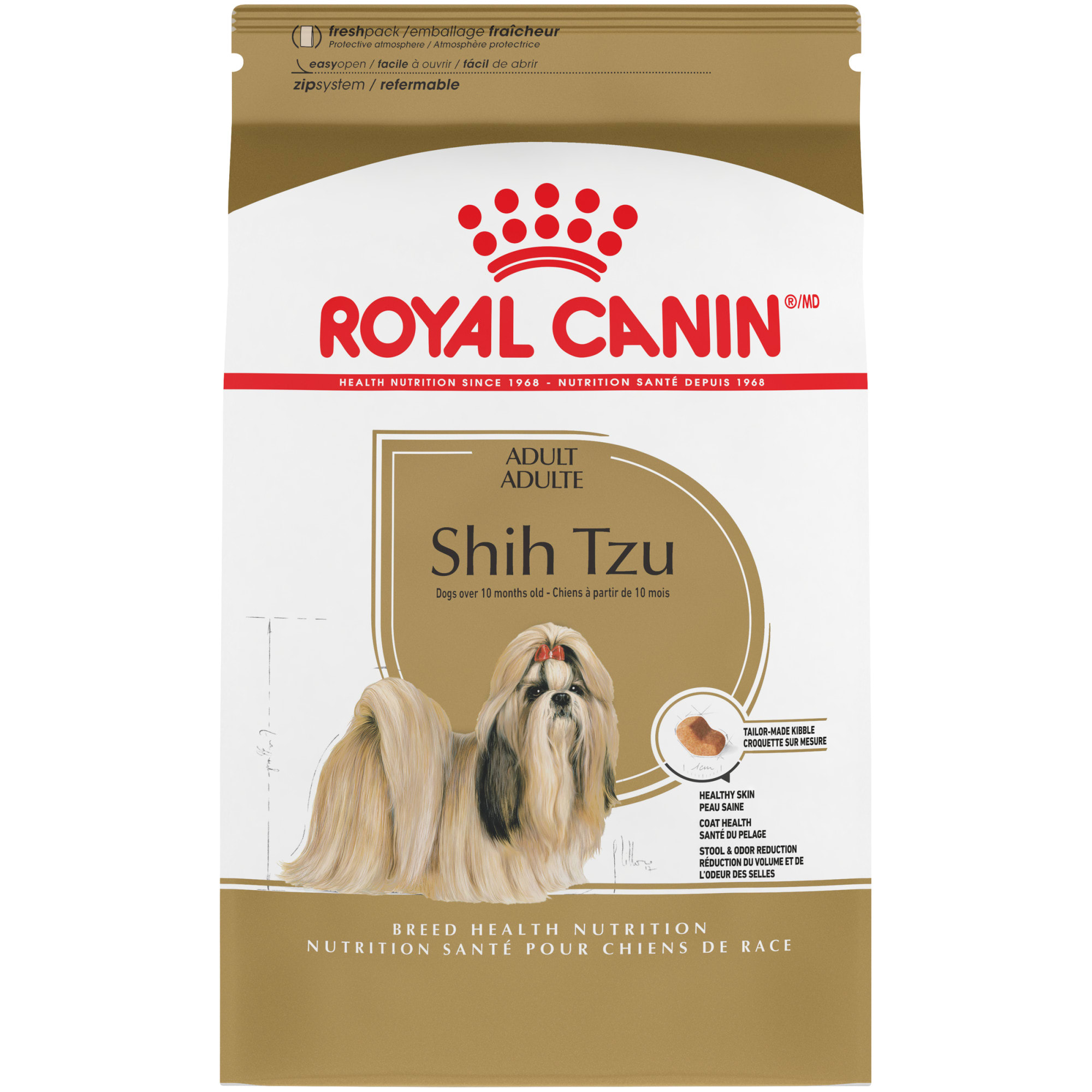 Royal Canin Breed Health Nutrition Shih Tzu Adult Dry Dog Food, 10 lbs.