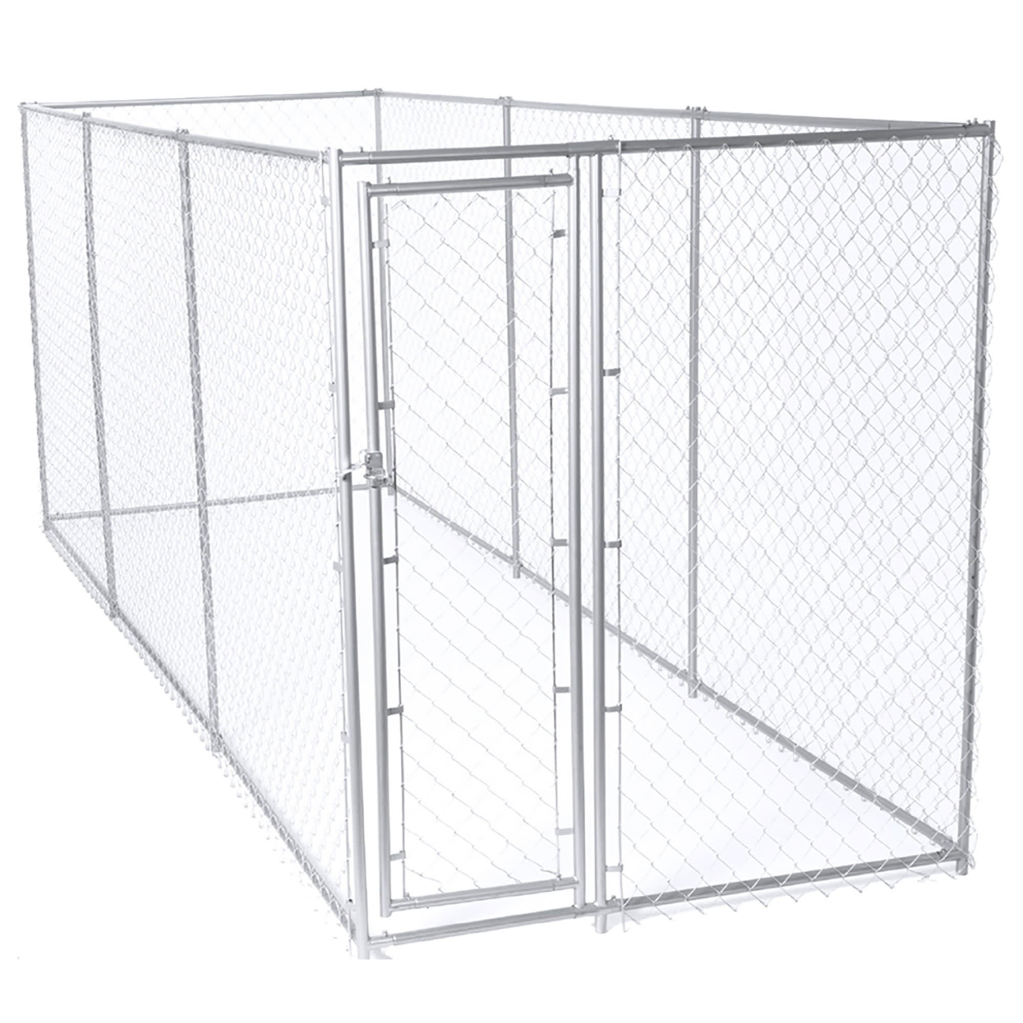 Lucky Dog Chain Link Boxed Kennel