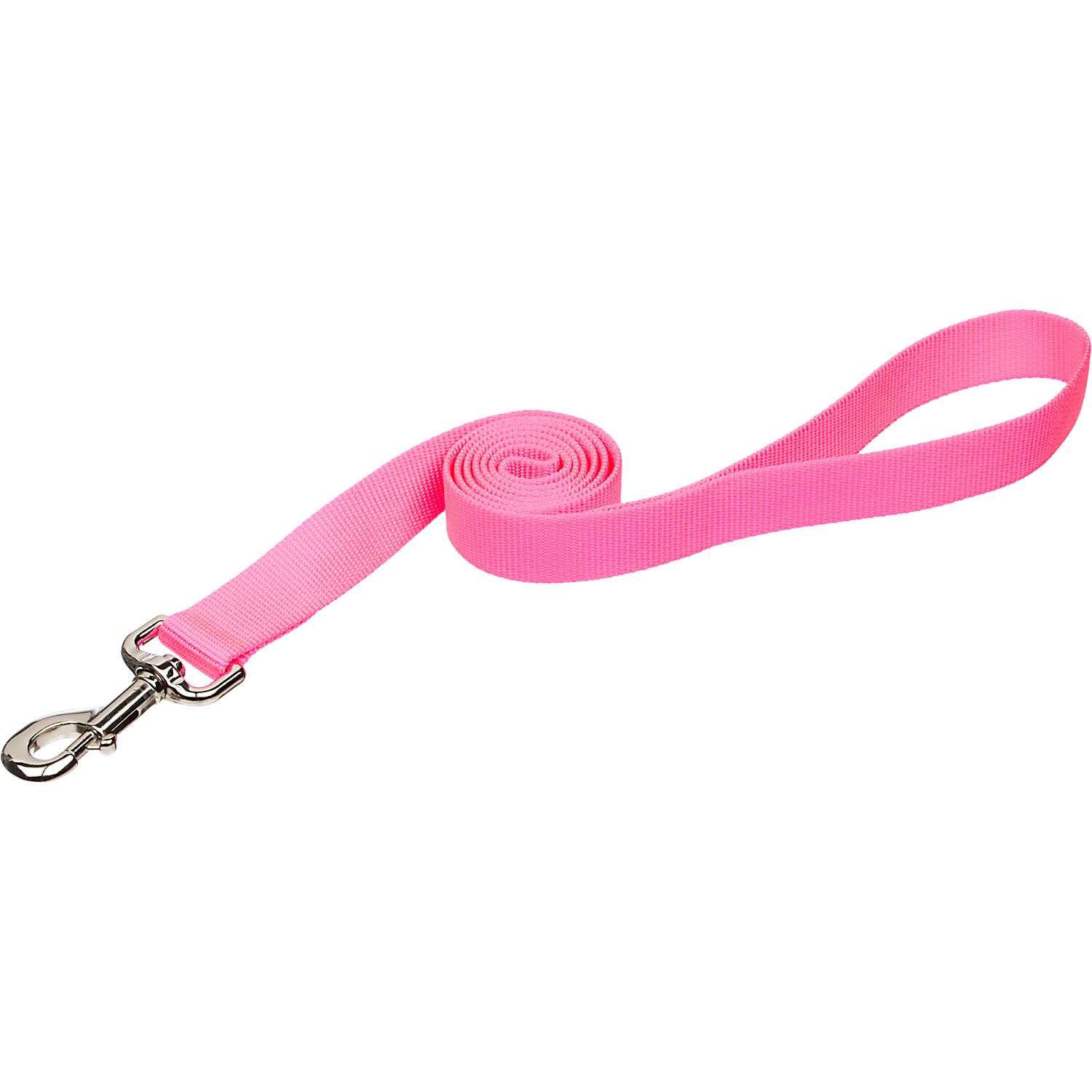 Coastal Pet Personalized Neon Pink Single-Ply Dog Leash, Large