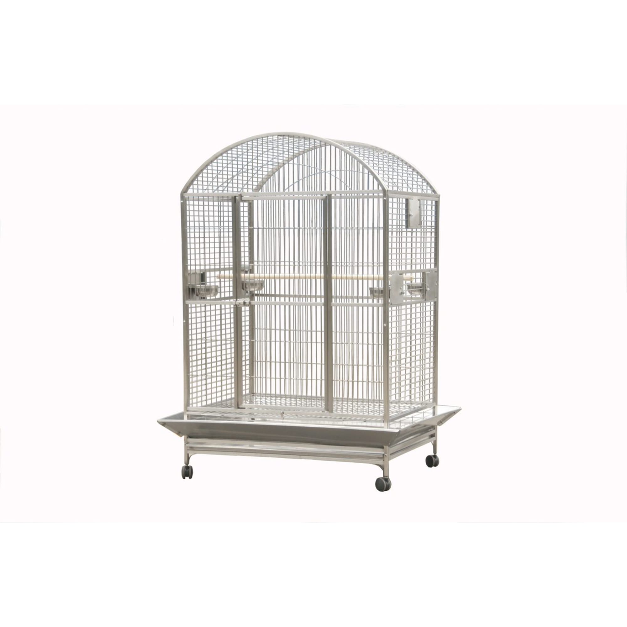 A&E Cage Company Platinum Macaw Mansion Enormous X-Large Dometop Bird Cage
