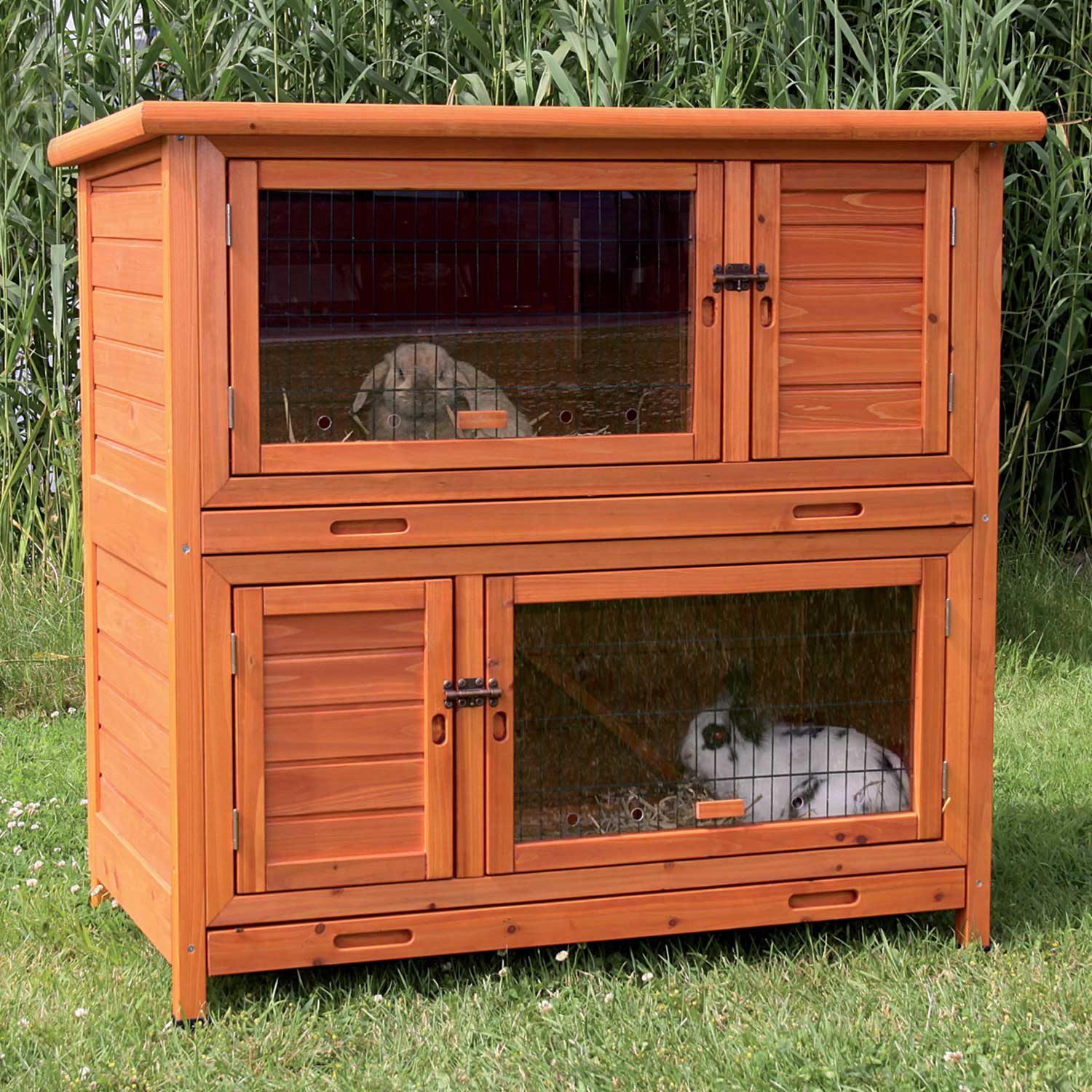 TRIXIE Natura Insulated Two Story Rabbit Hutch
