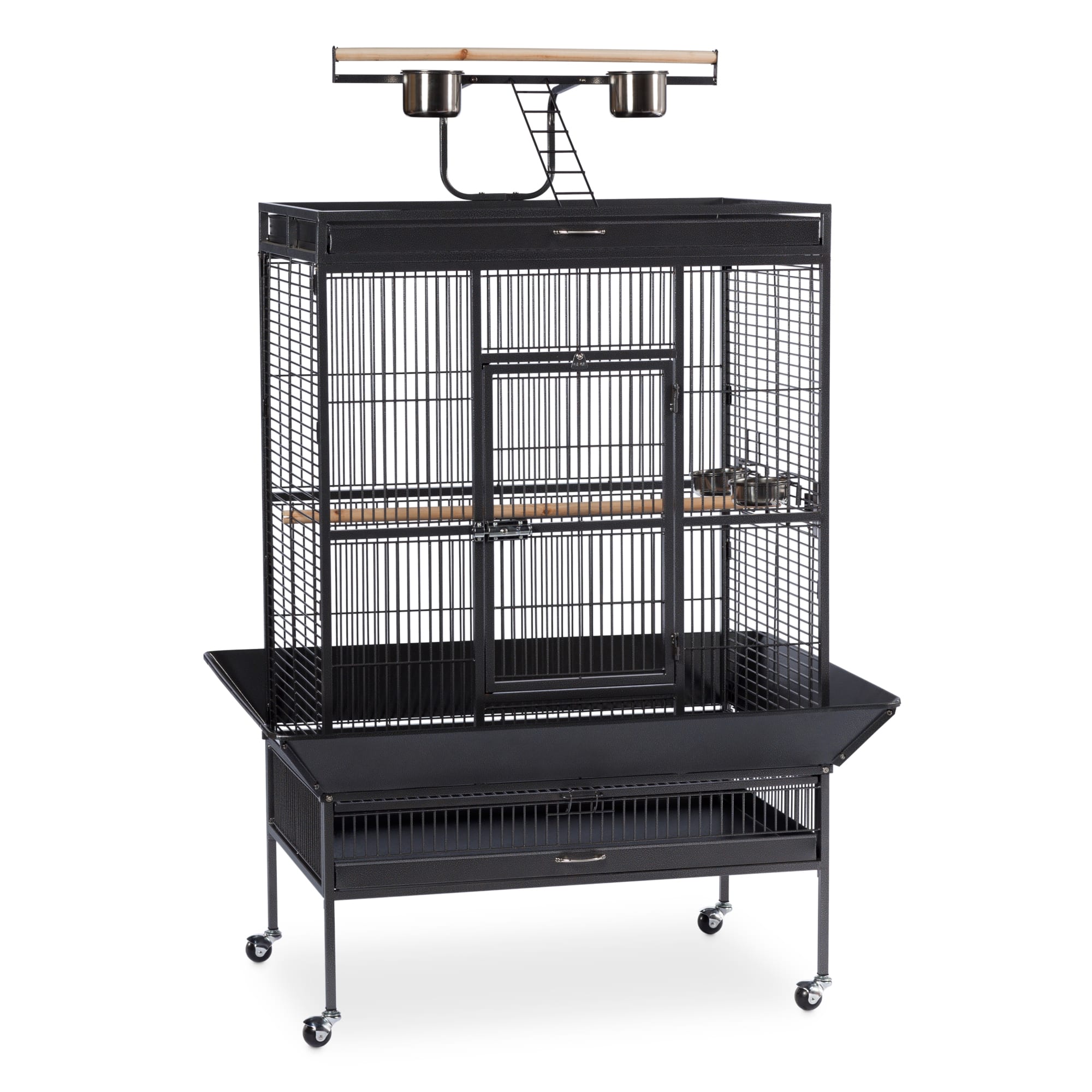 Prevue Pet Products Signature Select Series Wrought Iron Bird Cage in Black