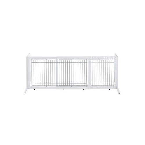 Richell Freestanding Pet Gate in Origami White