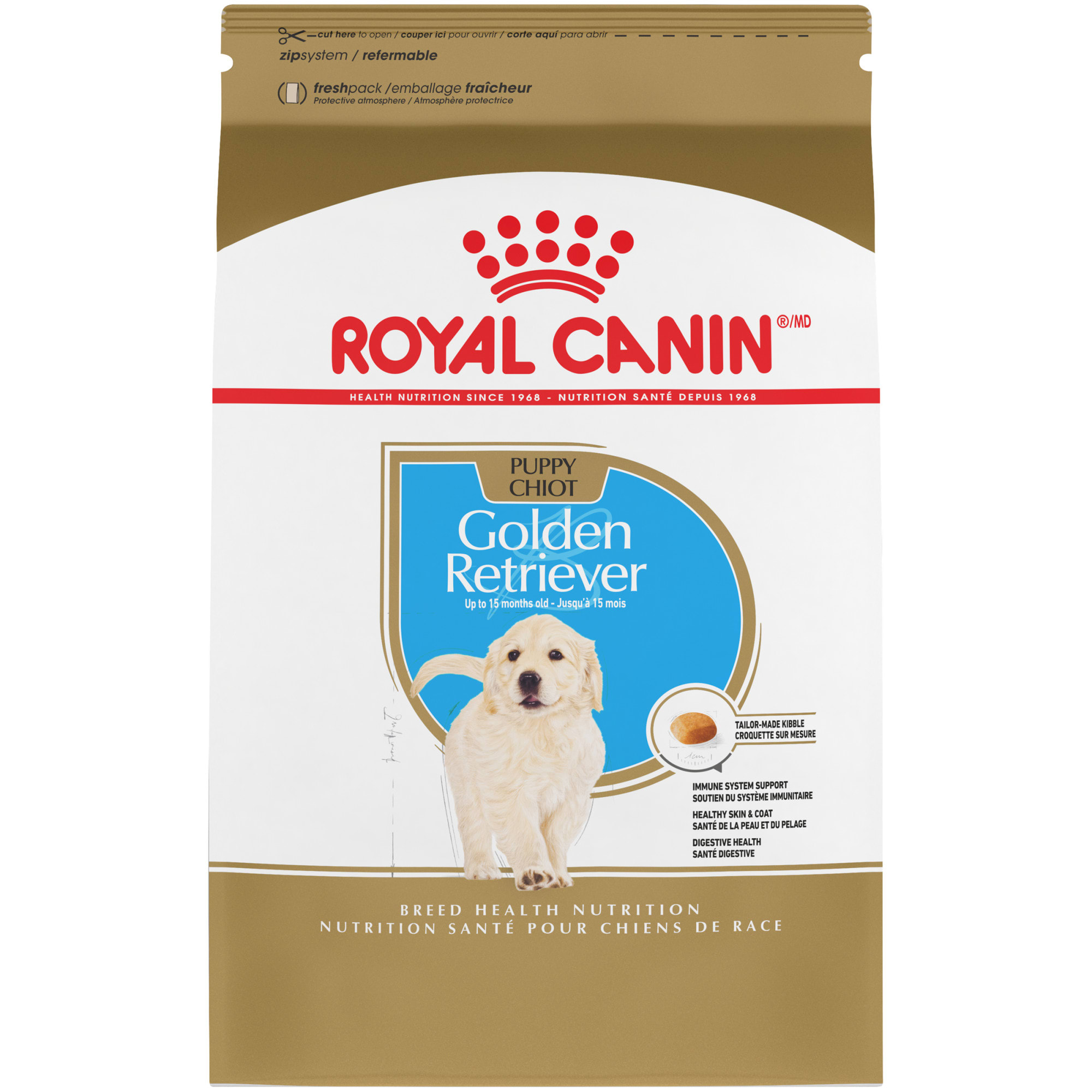 Royal Canin Breed Health Nutrition Golden Retriever Puppy Dry Dog Food, 30 lbs.