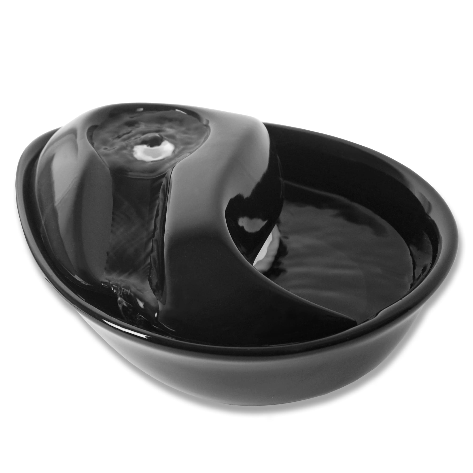 Pioneer Pet Raindrop Ceramic Fountain Black for Cats