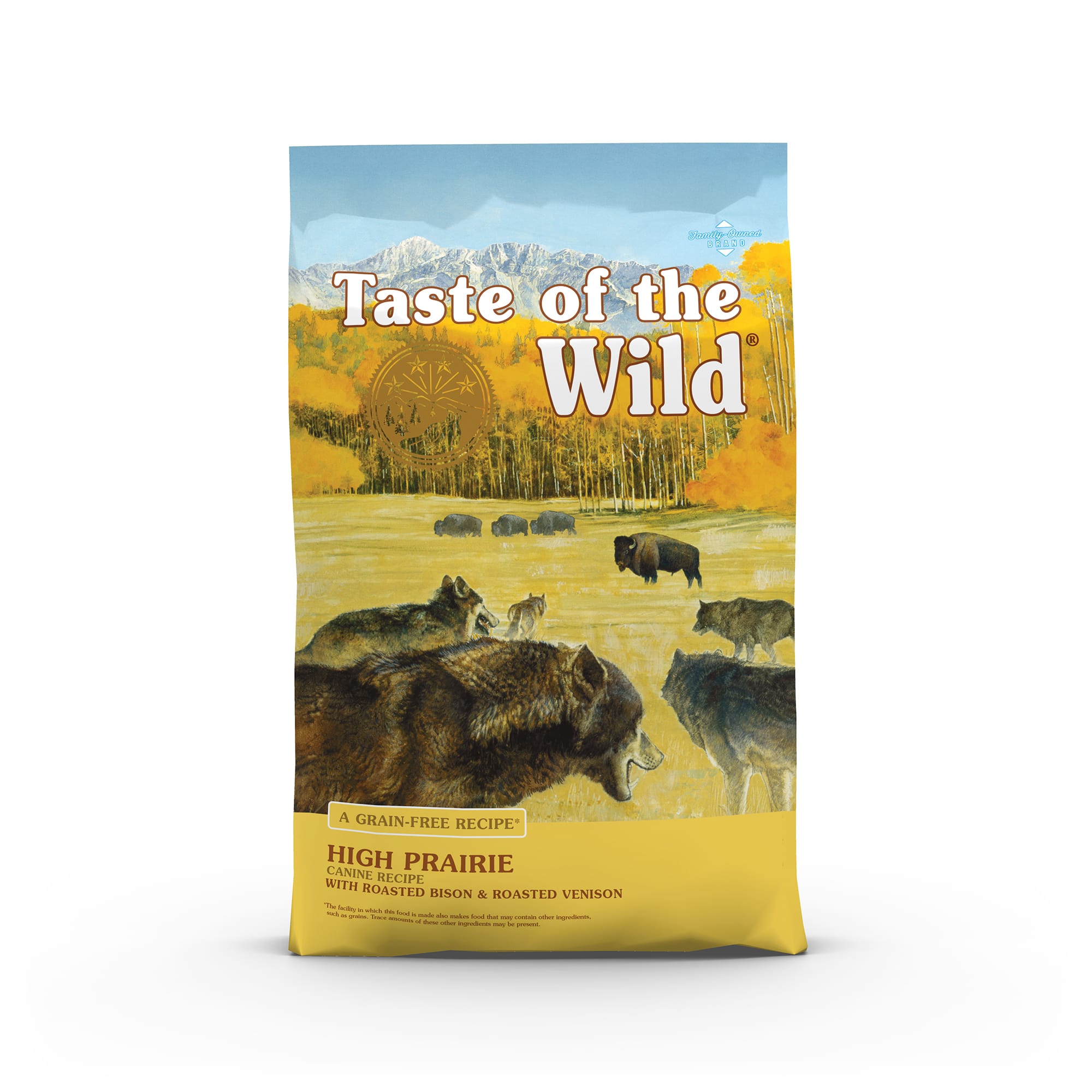 Taste of the Wild High Prairie Grain Free Dry Dog Food with Roasted Bison & Venison, 14 LB Bag, 14 LBS