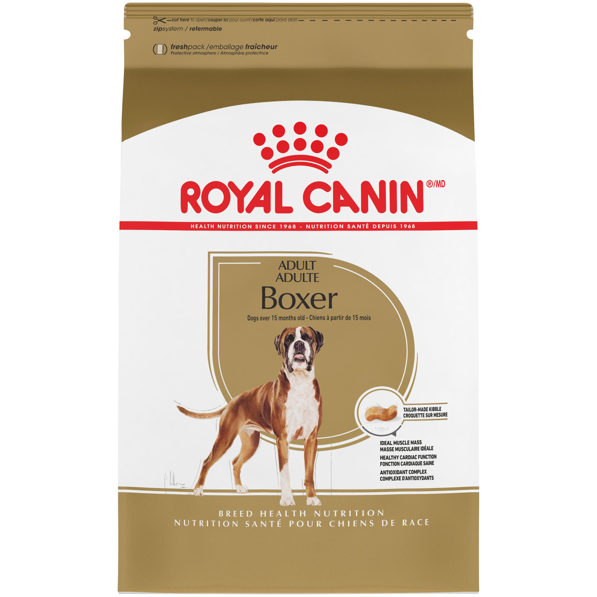 Royal Canin Breed Health Nutrition Boxer Adult Dry Dog Food, 30 lbs.