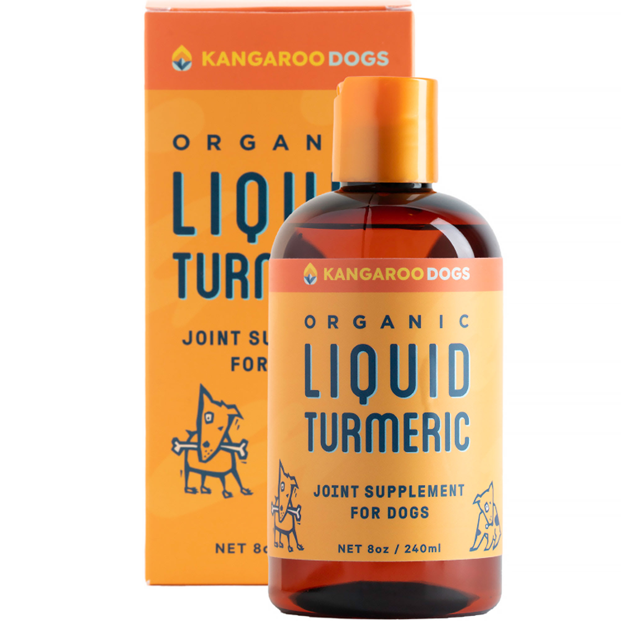 Kanagroo Dogs Liquid Turmeric Bottle, 8 fl. oz.