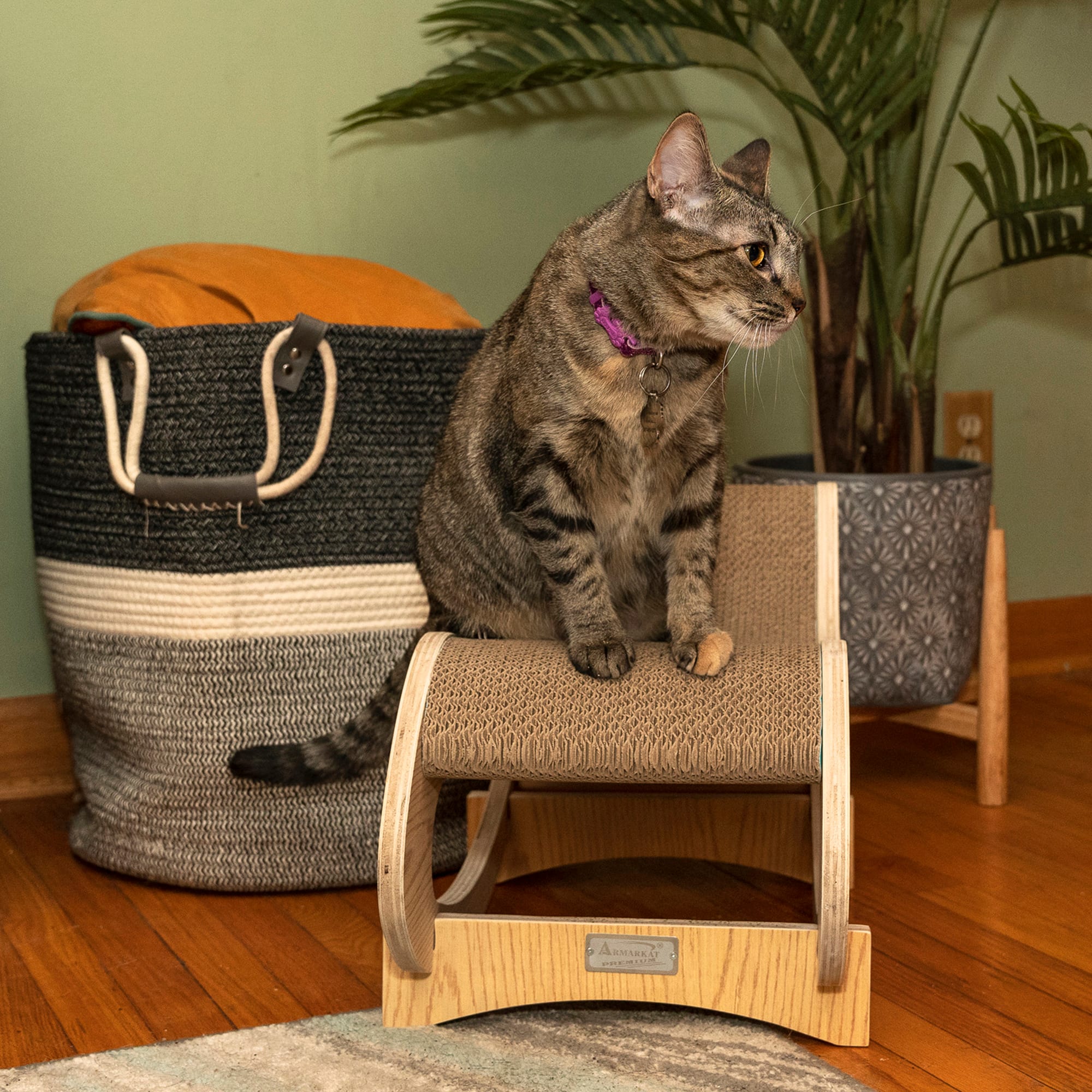 Armarkat S1302 Real Wood Wooden Cat Rocking Chair
