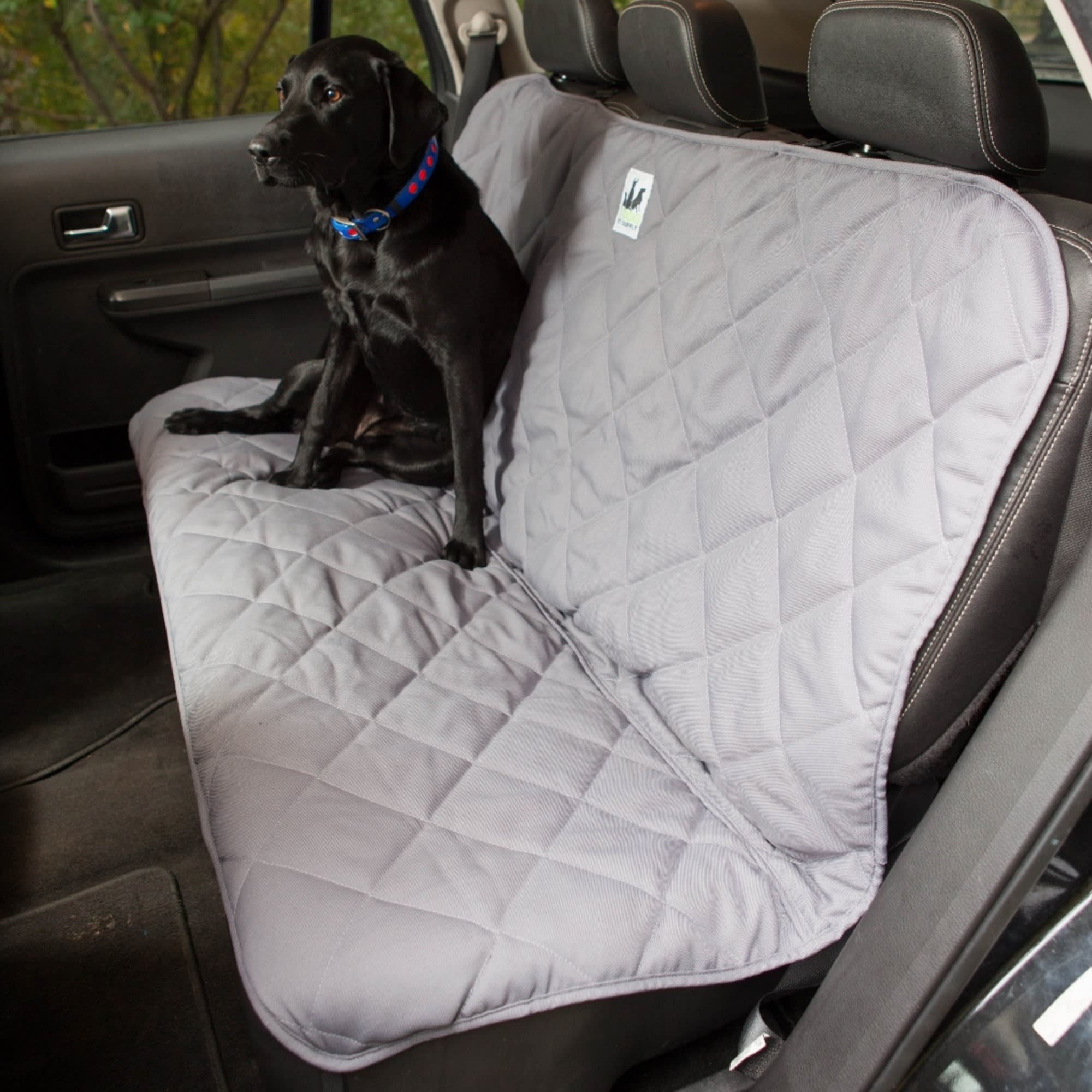 3 Dog No Slip Grey Seat Protector, 54" L X 26" W X 0.5" H, Large
