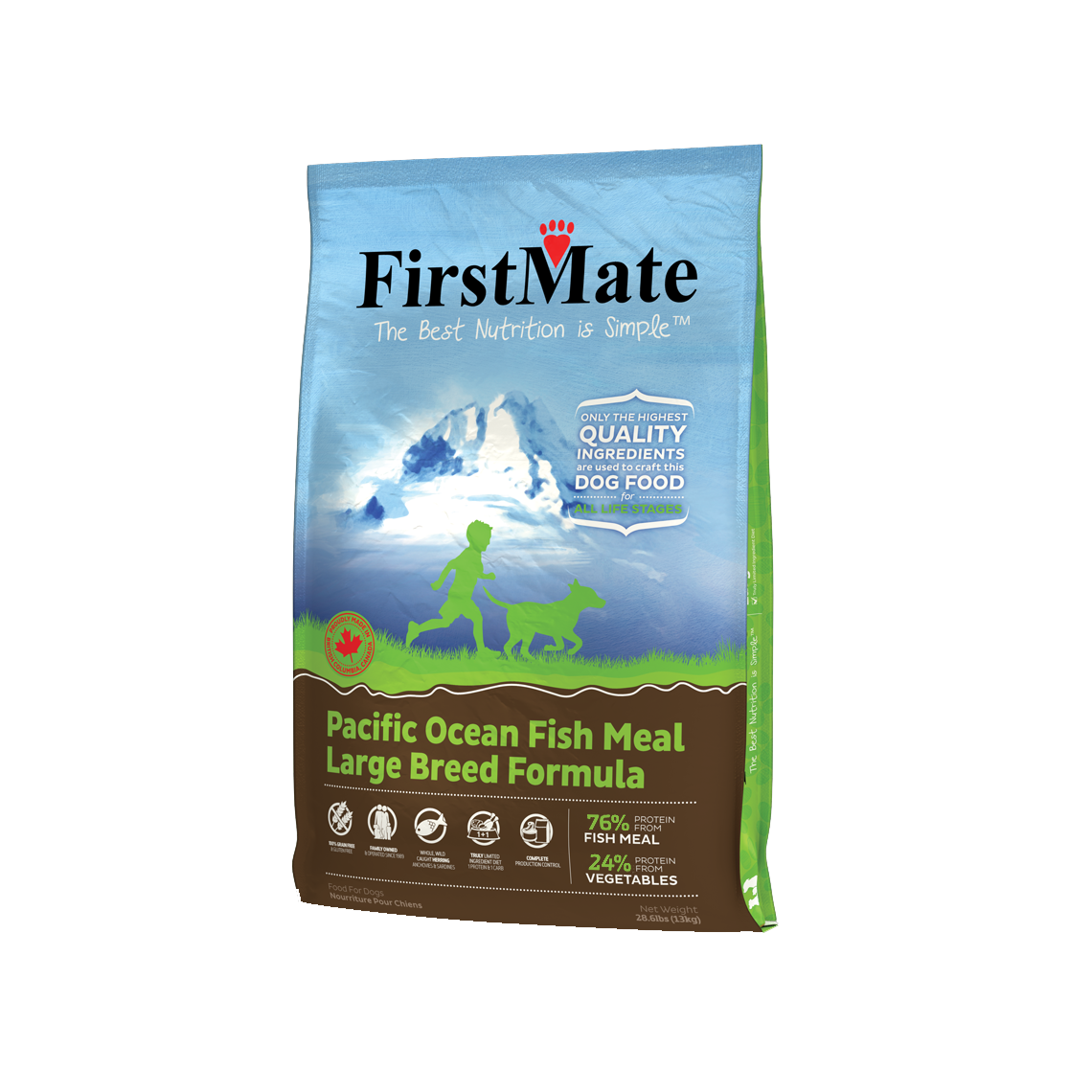 FirstMate Pacific Ocean Fish Large Breed Formula Grain-Free Dry Dog Food