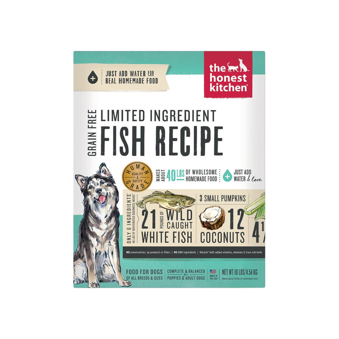 The Honest Kitchen Grain Free Limited Fish Dehydrated Dog Food