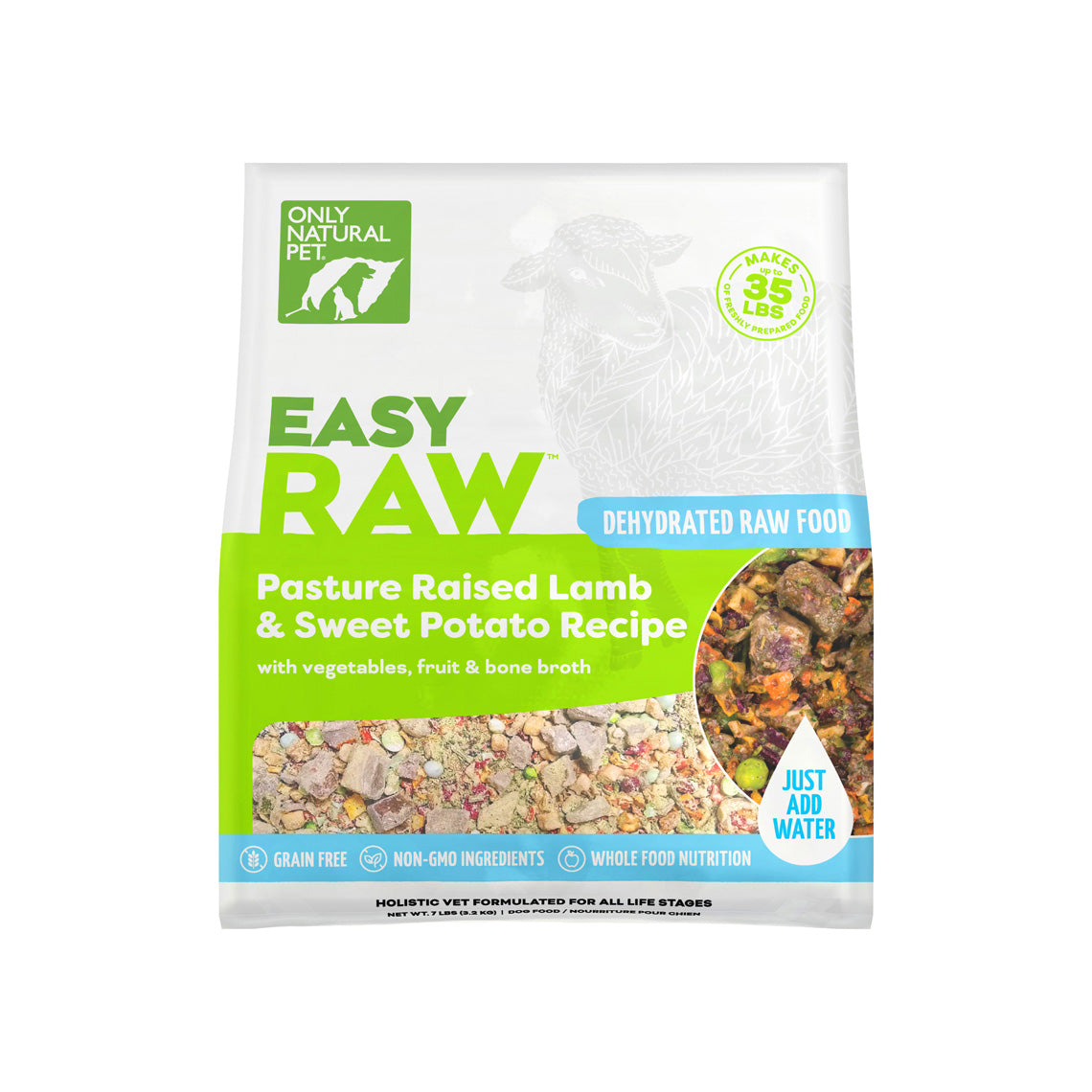 Only Natural Pet EasyRaw Free Range Lamb & Sweet Potato Feast Dehydrated Dog Food
