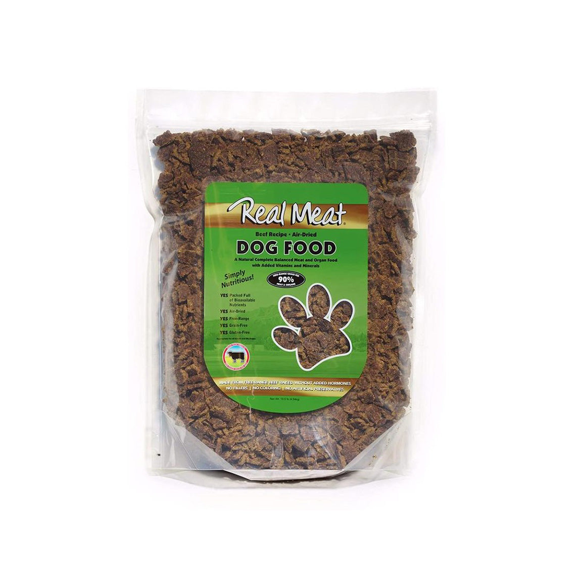 The Real Meat Co Air-Dried Beef Jerky Food for Dogs