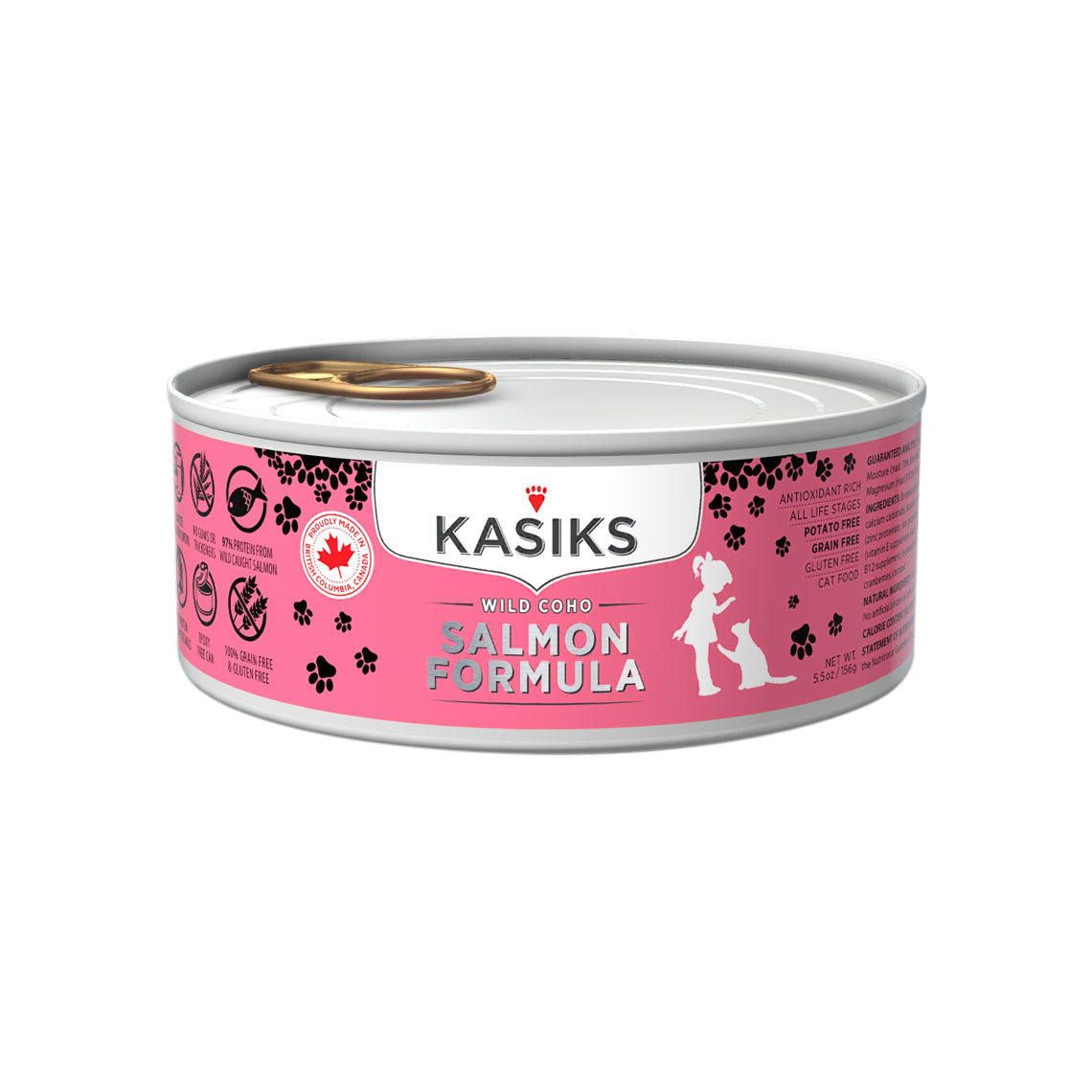Kasiks Single Meat Protein Grain-Free Canned Wet Cat Food