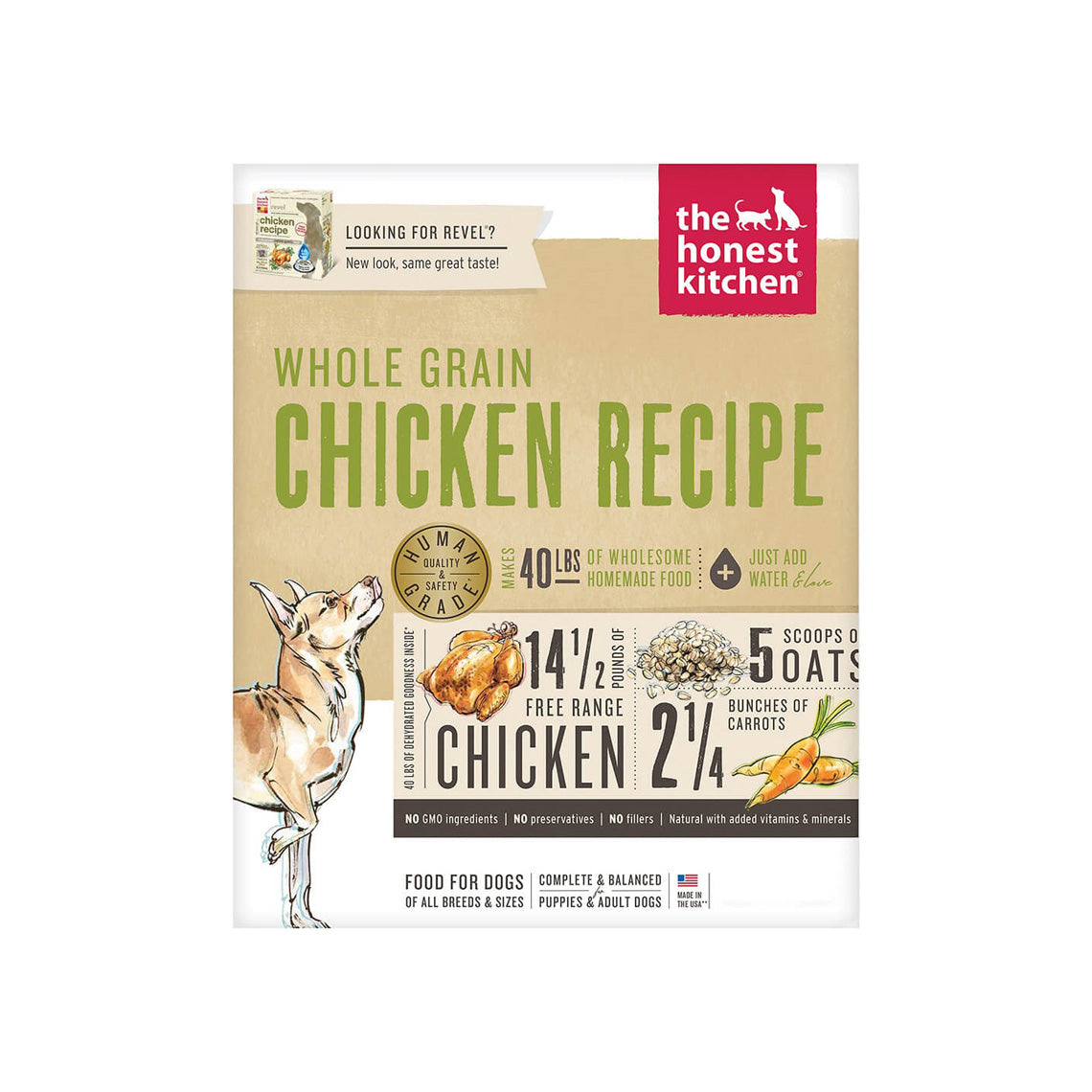 The Honest Kitchen Whole Grain Chicken Dehydrated Dog Food