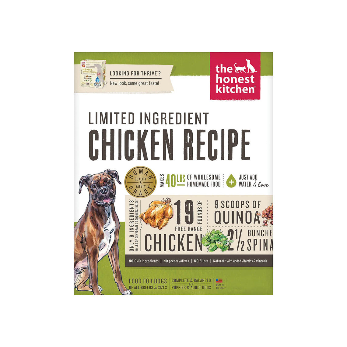 Honest Kitchen Limited Chicken Recipe Dehydrated Dog Food