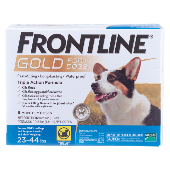 Frontline&#174; Gold for Cats and Dogs Dogs, 23-44 lbs, 6 pk